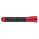 8cm Car Roof Antenna Carbon Fiber Screw Metal Stubby Mast Antenna (Red)