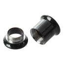Black Steel Gauge Earring Punk Flesh Tunnel Ear Plugs Rimmed Flat Style Typ