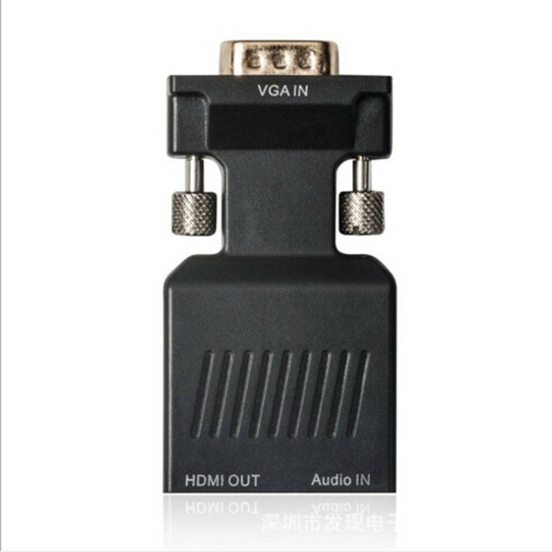 1080P VGA male to HDMI female adapter converter with USB audio cableU2 JC,a