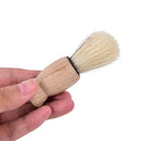 1x wood handle badger hair beard shaving brush for men mustache barber tool M&O