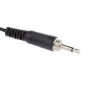 Black Headset Head-mounted Headworn Microphone System with Upright Type Plug