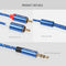 3.5mm Male to 2 RCA Male Aux Audio Cable for Amplifier Phone Edifer (0.5m) A#S