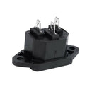 250V 10A AC Power Socket Panel Mounted IEC320 C14 3 Terminals Plug 9 Pcs P6K1