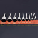5-50Mm Semicircle Handwork Leather Tool Round Fillet Shaped Belt Punch C-Sh G9J2