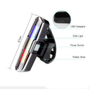 5 Modes LED Bicycle Cycling Tail Light USB Rechargeable Bike Rear Warning Light