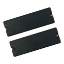 Single Coil Neck And Bridge Pickup Pickup Set For 6 String Bass Guitars, Black