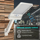 56LED Solar Motion Sensor Wall Light Remote Control Street Lamp (White) A