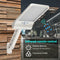 56LED Solar Motion Sensor Wall Light Remote Control Street Lamp (White) A