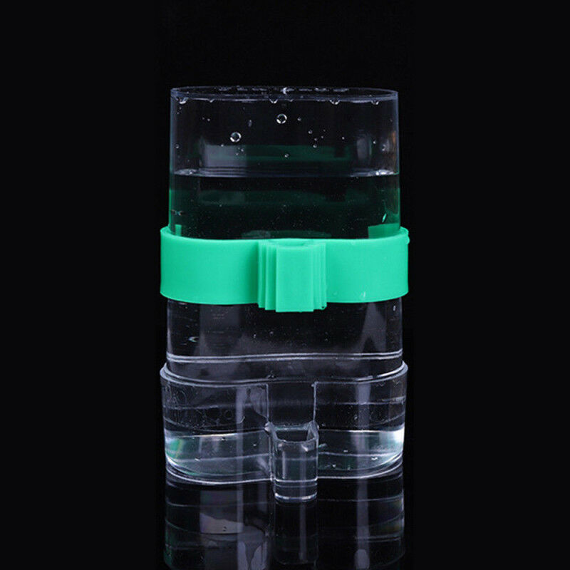 Acrylic Bird Feeder Automatic Seed & Water Feeder Cage Parrot Canary Cockatiel