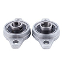 2 pcs KFL001 12 mm zinc-aluminum alloy flange pillow block ball bearings Q6B1