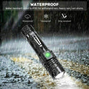 Super Bright 50000LM T6 LED Flashlight Zoomable 3Modes Torch Light Lamp 18650