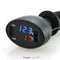 3in1 Car Digital LED Thermometer Dual USB Charger Cigarette Voltmeter 12V/24V