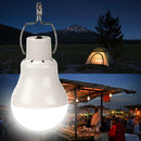 12LED Solar Panel Power Lamp Tent Light Camping Hiking Lantern w/Hook Waterproof