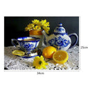 DIY 5D Diamond Embroidery Painting Tea Time Rhinestone Cross Stitch Decor