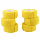 6 PCS First Aid Medical Self-Adhesive Elastic Bandage Tape (Yellow, 2.5cm)