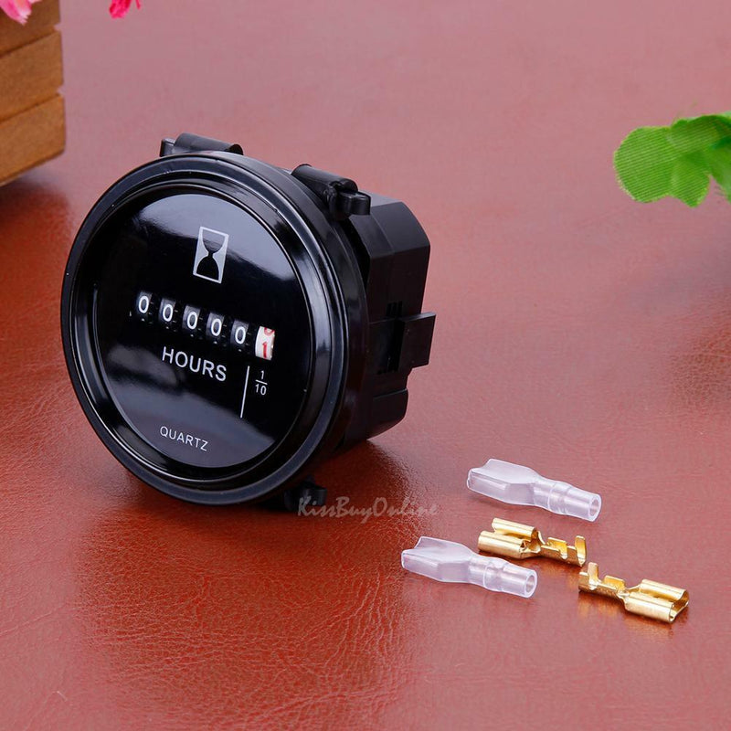 Industrial 12v 24v 36v Engine Hour Meter Timer for Marine Boat Waterproof Gauge