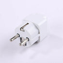 2PCS Universal US AU UK to EU Euro Europe Plug Travel Adapter Socket C TRJ