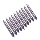 10Pcs 1x3Mm Hss Center Drill Bit 2 Flutes 60 Degree Angle Countersink Drill