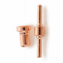 60pcs Red Copper Extended Long Plasma Cutter Tip Electrodes&Nozzles Kit Con