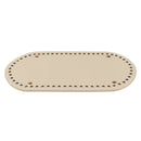 3x Crochet PU Bag Bottom Shaper Cushion Hand-woven Bag Pad Accessory Beige