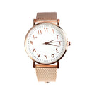 Arabic Number Silicone Strap Classic Men Women Simple Dial Quartz Watch (A) A