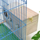 For Lovebirds Parrotlets Mating Parakeet Nest Box Birdhouse Budgie Wood Breeding