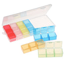 1Pc 21 Grids Pill Box Jewelry Case Organizer Container Storage Box Medicine  OZ