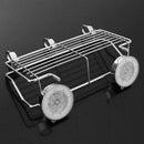 Vacuum Suction Type Bathroom Kitchen Storage Rack Shelf Holder with 3 Hooks