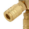 1/4 inch 3-Ways Flat Hex Manifold Brass Air Connector in dustrial Air Hose  C5R8