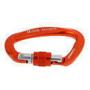 2x 25KN Auto Locking Carabiners Aluminum Lightweight D-Ring Outdoor Buckle for