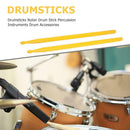 1 Pair Drumsticks Nylon Drum Sticks Instruments Drum Accessories (Yellow)