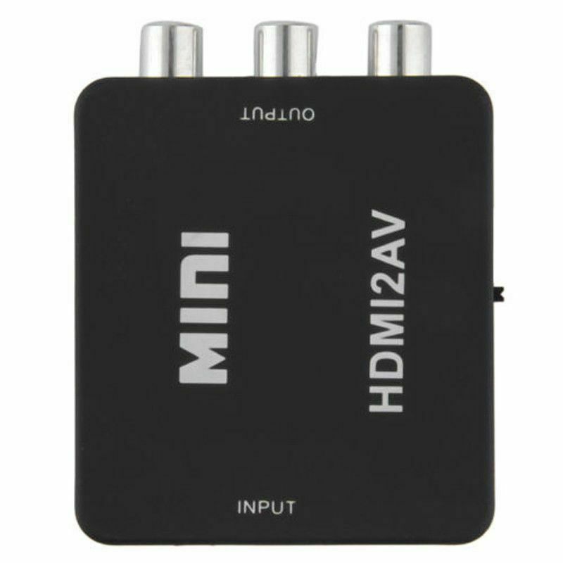 Mini 1080P HDMI Composite to RCA Audio Video AV CVBS Converter Adapter For HD B6