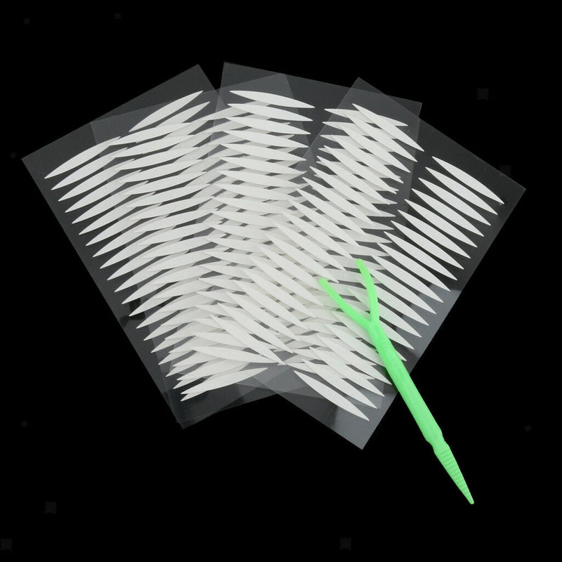 80 Pairs White Olive Shape Invisible Double Eyelid Eye Tape Stickers Makeup