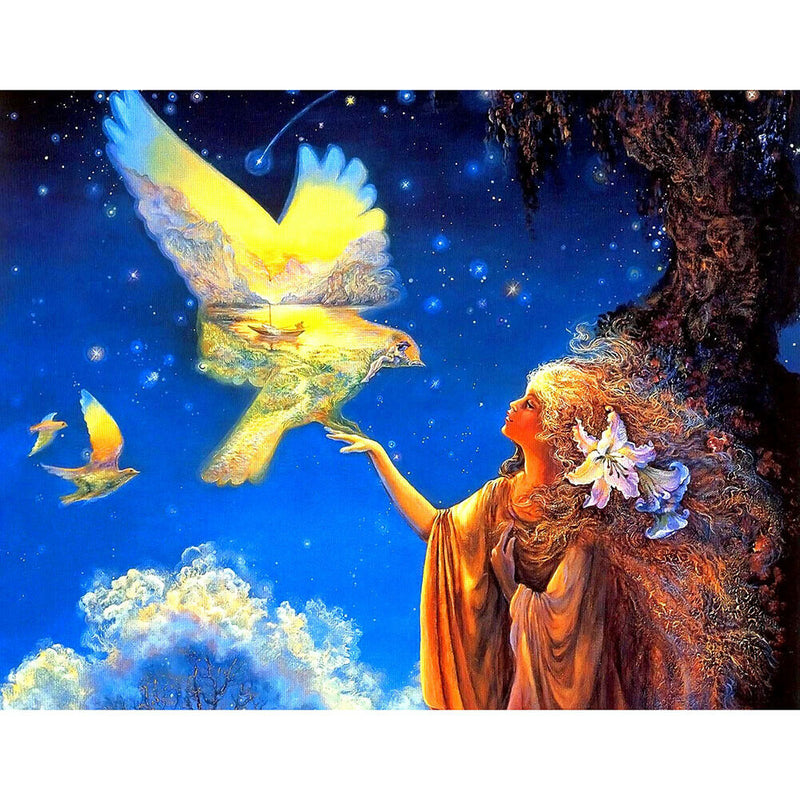 1000pcs DIY Girl and Pigeon Jigsaw Puzzle Children Adults Picture Toys Gift