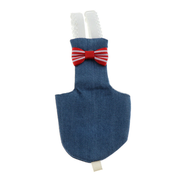 2x Parrot Diaper Washable Nappies Flight Suit for Small to Large Birds Denim