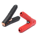 2X Car Vehicle Battery  Alligator Crocodile Clips Clamp Red + Black Testing JR