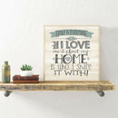 Full I Love Home Mosaic Diamond DIY Drill 5D Round Picture Art Painting Kit