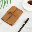 Retro Notebook String Loose-leaf Sketchbook Student Stationery (Yellow)