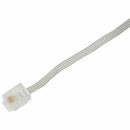 10ft RJ11 6P4C Connector Flat Telephone Cable Clear Gray M9O6