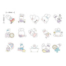 45pcs Adorable rabbits DIY Diary Stickers Paper Labels Gift Packaging Decor JCA+