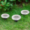 4pcs 8LED Solar Lawn Buried Lamp Waterproof Yard Ground Light (Cold White) A#S