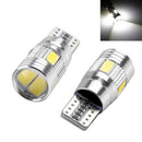 10 X Error Free White 5630 Projector Lens T10 6SMD LED Bulbs W5W 194 168 ^