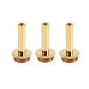 3 Pcs Golden Metal Connecting Rods Piston Buttons Repair Tool for Trumpet R