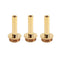 3 Pcs Golden Metal Connecting Rods Piston Buttons Repair Tool for Trumpet R