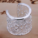 Zircon Heart Ring Women/Men Midi Finger Knuckle Rings Engagement Band Jewelry