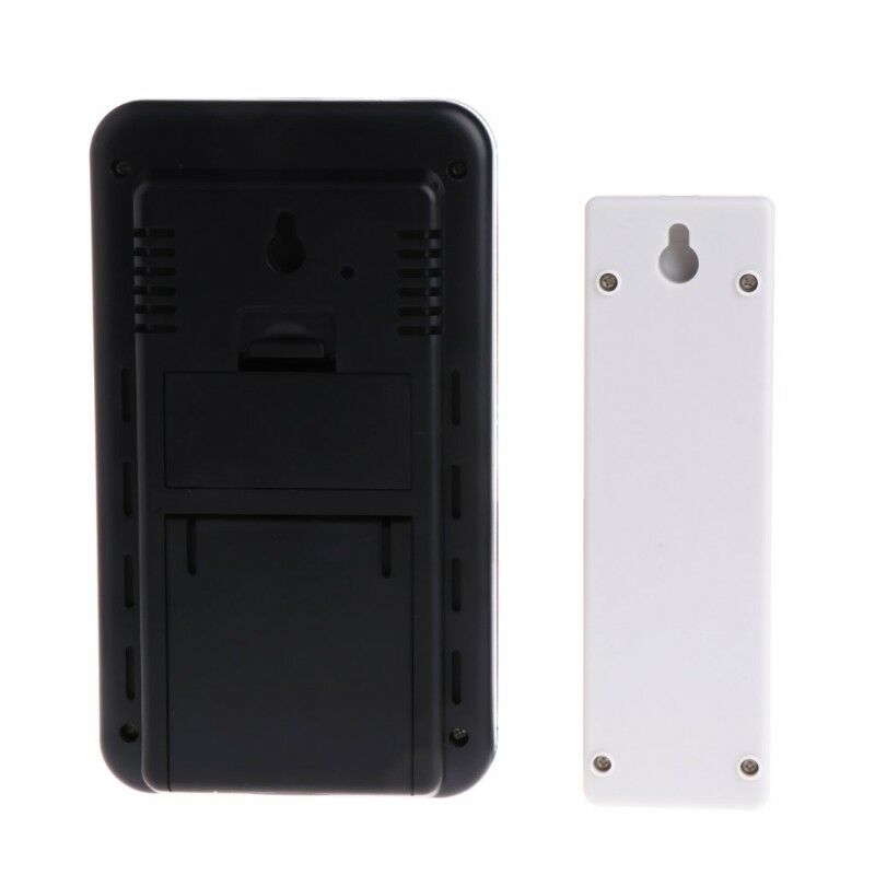 Wireless Thermometer Weather Station C / F Temperature Desk Clock + Transmitter