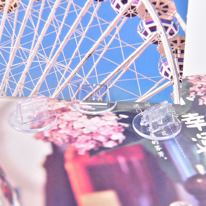 10 Pcs Plastic Cards Stand Unique Transparent Props for Paper Board Games Cards