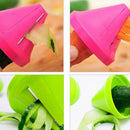 Kitchen Gadget Funnel Vegetable Radish Cutter Shred Spiral Device H1G4