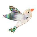 Natural Shell Bird Brooch Pin Lady Animal Banquet Wedding Brooch Christmas G Gw