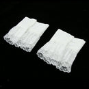Women Bracelet Bridal Drop Flower White Lace Arm Warmer Cuff Sweet Wristband